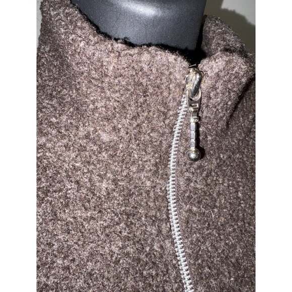 Phd Paul Harris Design, Brown Teddy Bear Vest, Women Medium front zip - Picture 3 of 7